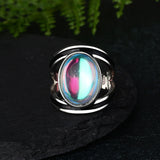 Tibetan Natural Moonstone Fashion Ring