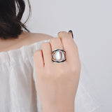 Tibetan Natural Moonstone Fashion Ring