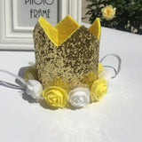 Fashion Pet Birthday Hats Cute Sequin Crown