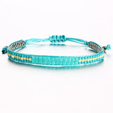 Bohemian Crystal Beads Braided Rope Bracelets