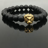 Natural Stone Lion Head Bracelet
