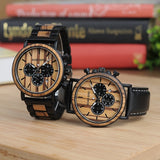 Wood and Stainless Steel Men Watches