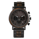 Wood and Stainless Steel Men Watches